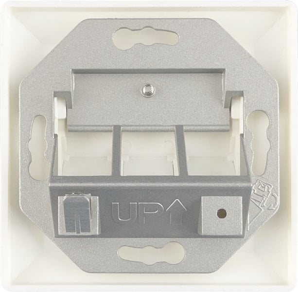 Alantec Adapter podtynkowy 3xRJ45 z klapkami przeciwkurzowymi (OS025)