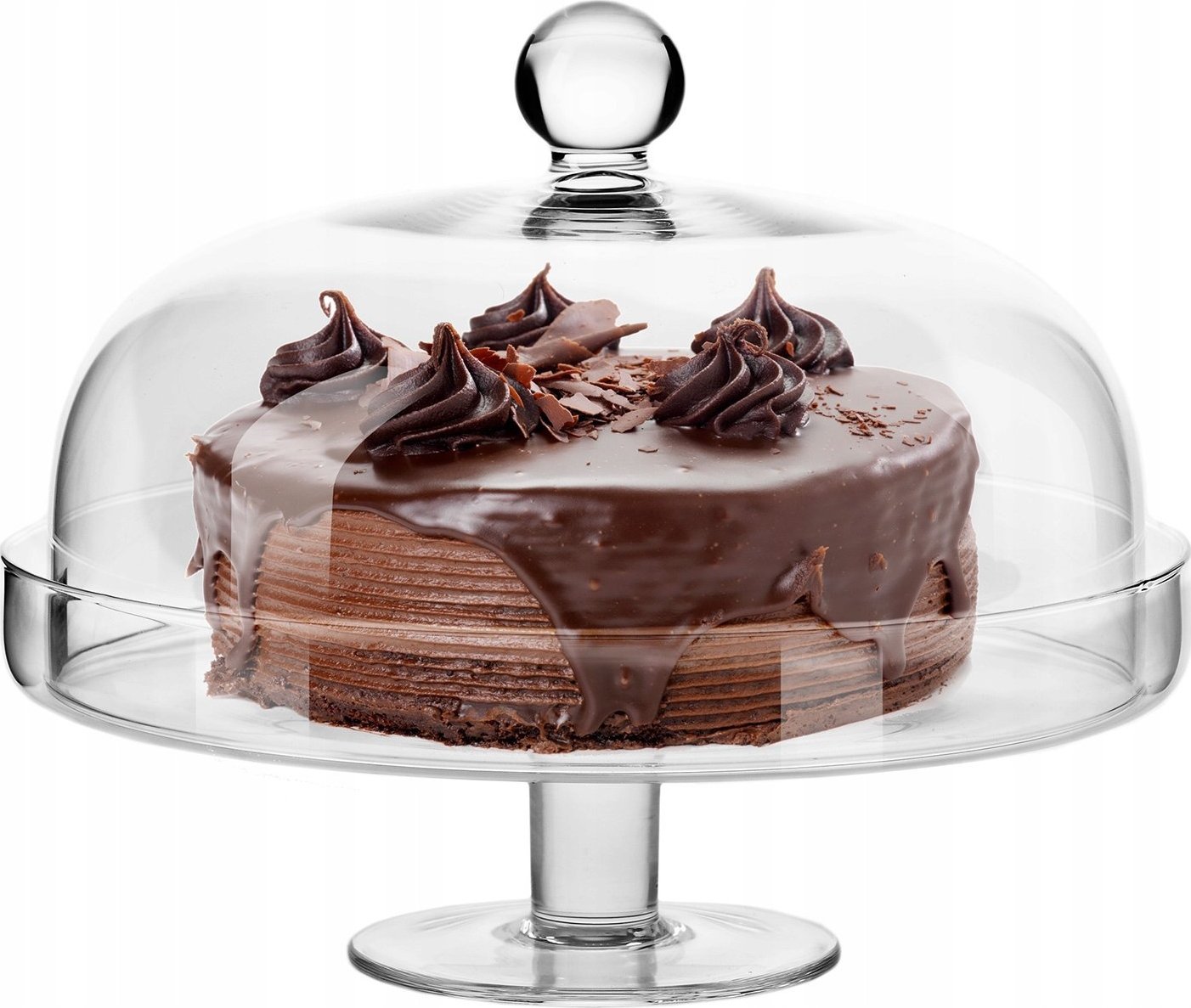 Krosno Patera z kloszem Elite KROSNO 28cm na tort ciasto