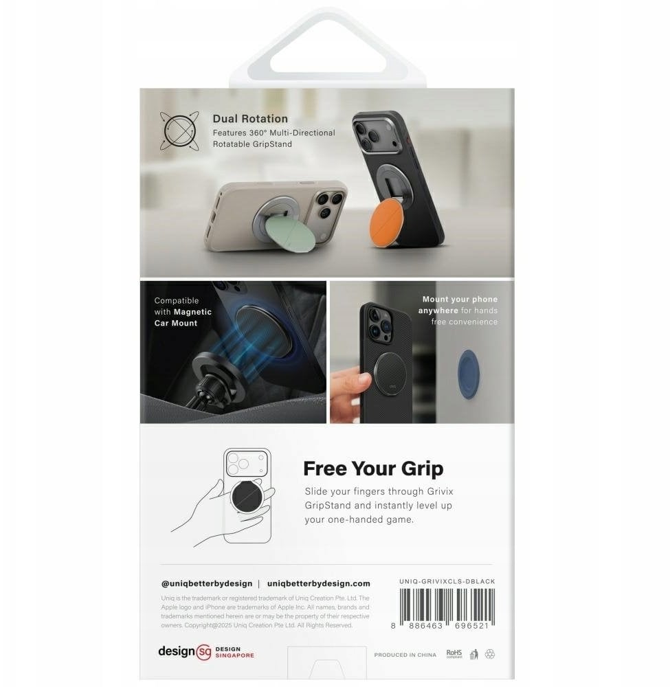 Uniq Uchwyt magnetyczny Grivix Classic 360 Mount&Grip Stand clay