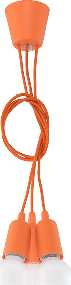 Lampa wisząca Sollux Lampa wisząca DIEGO 3 pomarańczowy