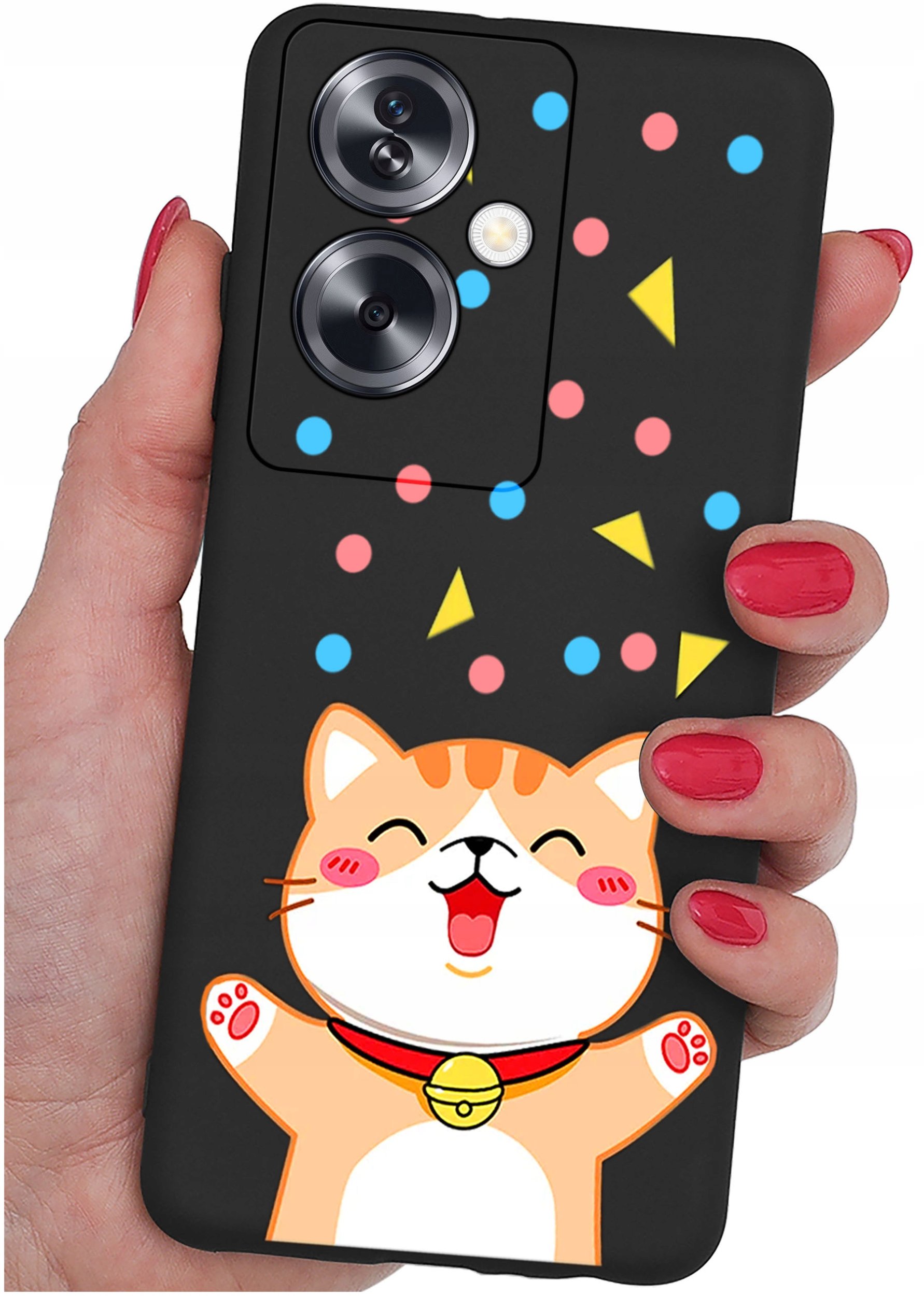 ETUI do Oppo A79 5G WZORY |SILIKONOWE MATT CASE + SZKŁO ochronne 9H