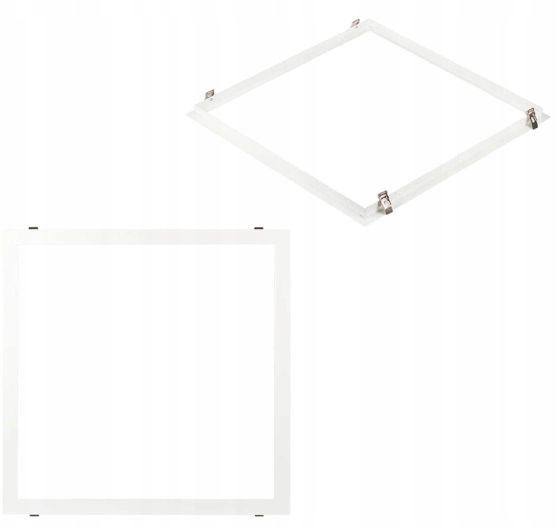 Rama podtynkowa montażowa do paneli LED ADTR PT 6060-W 60x60 biały złożona 27608