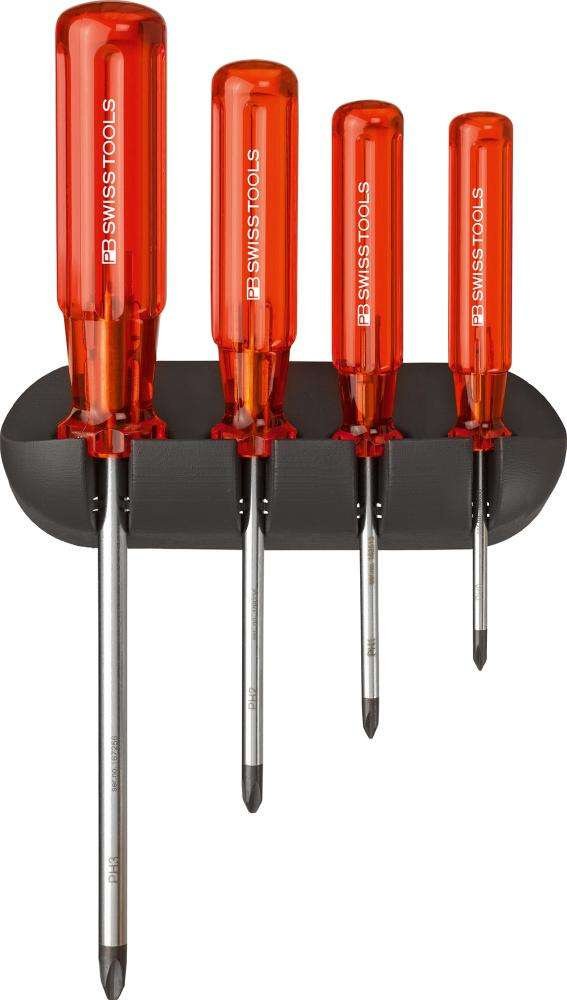 Zestaw wkretaków 4-czesc. PH w uchwycie sciennym Classic PB Swiss Tools
