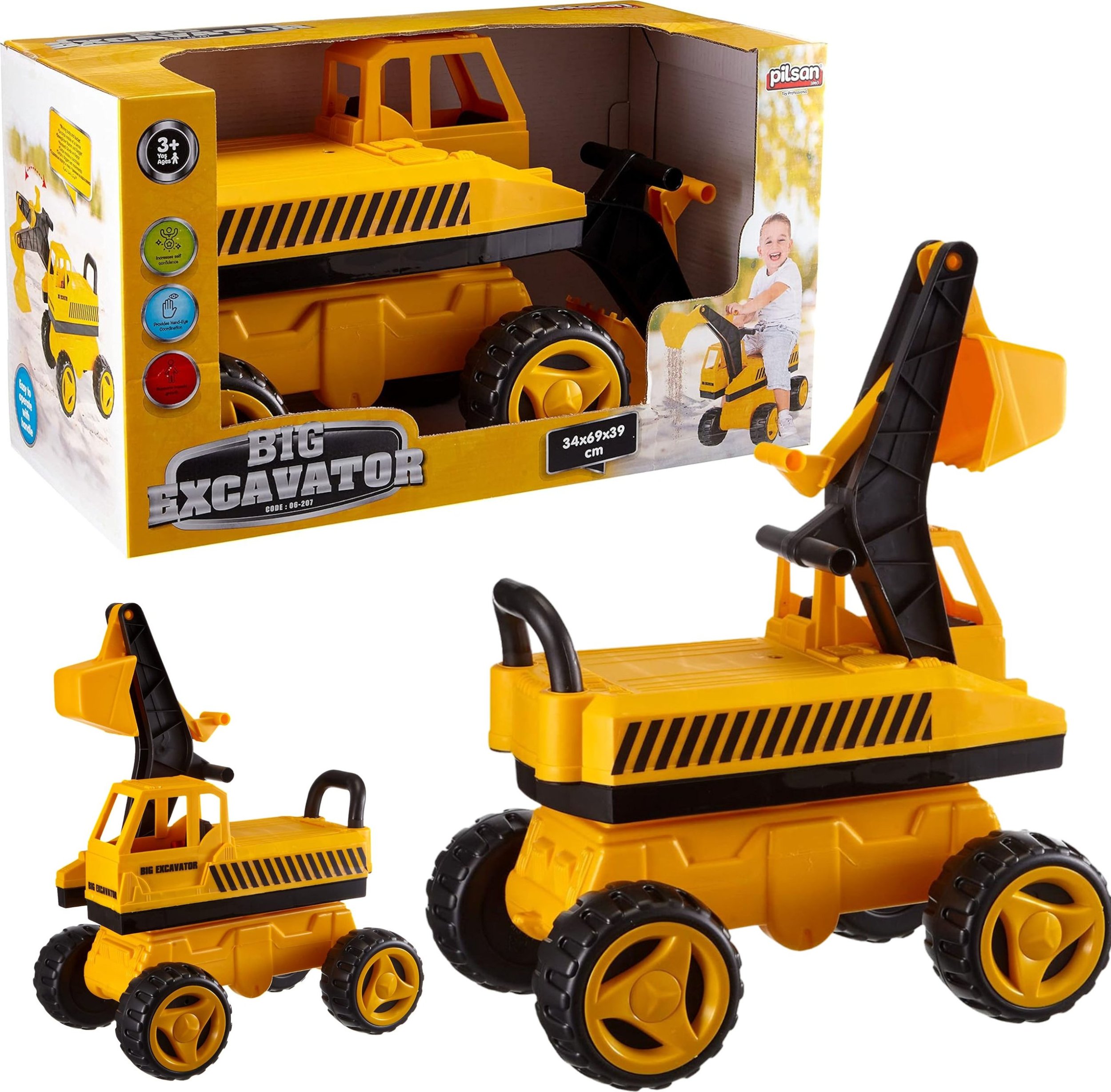 Coil Coil koparka ładowarka jeździk duży ruchoma łyżka obciążenie 50kg auto zabawka