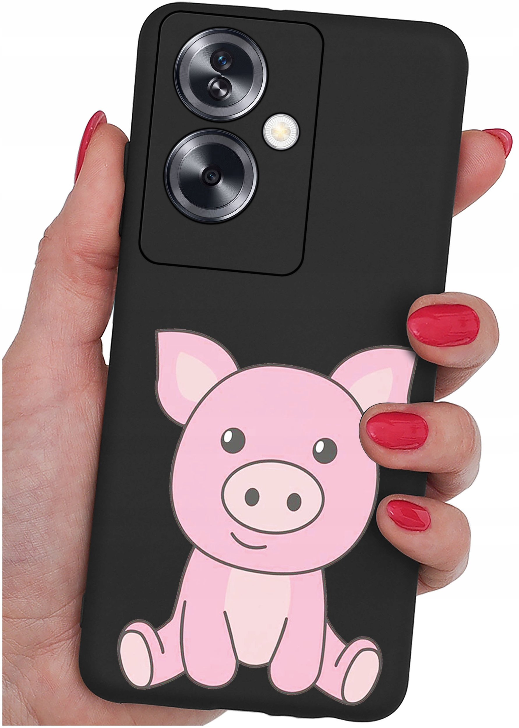 krainaGSM ETUI do Oppo A79 5G wzory SILIKONOWE MATT CASE + SZKŁO ochronne 9H