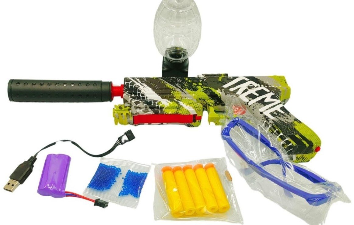 Pistolet na kulki żelowe i strzałki z ładowrką