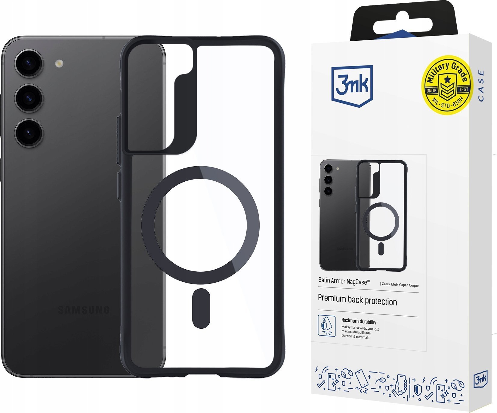 3MK Etui Satin Armor MagCase do Samsung Galaxy S23 5G
