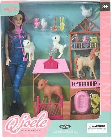 Lalka 29cm weterynarka