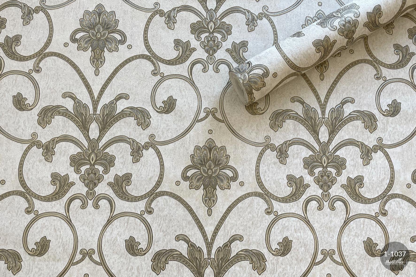 MallDeco MODEL TAPETY WINYLOWEJ STREZA DECOR PERŁOWO-SREBRNY