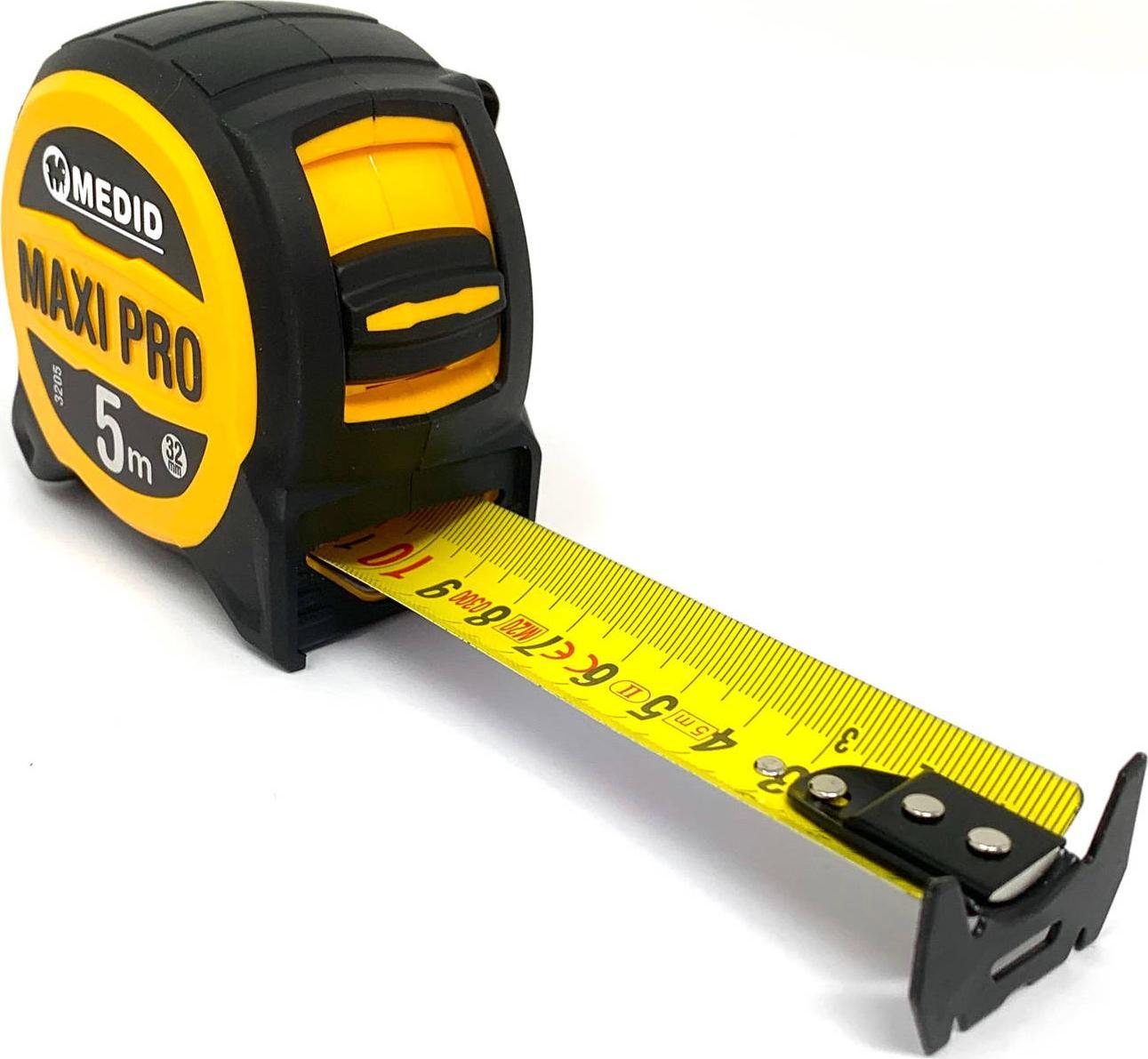 Medid Miara Metrówka Zwijana 5m x 32mm Oryginalna Wytrzymała MEDID