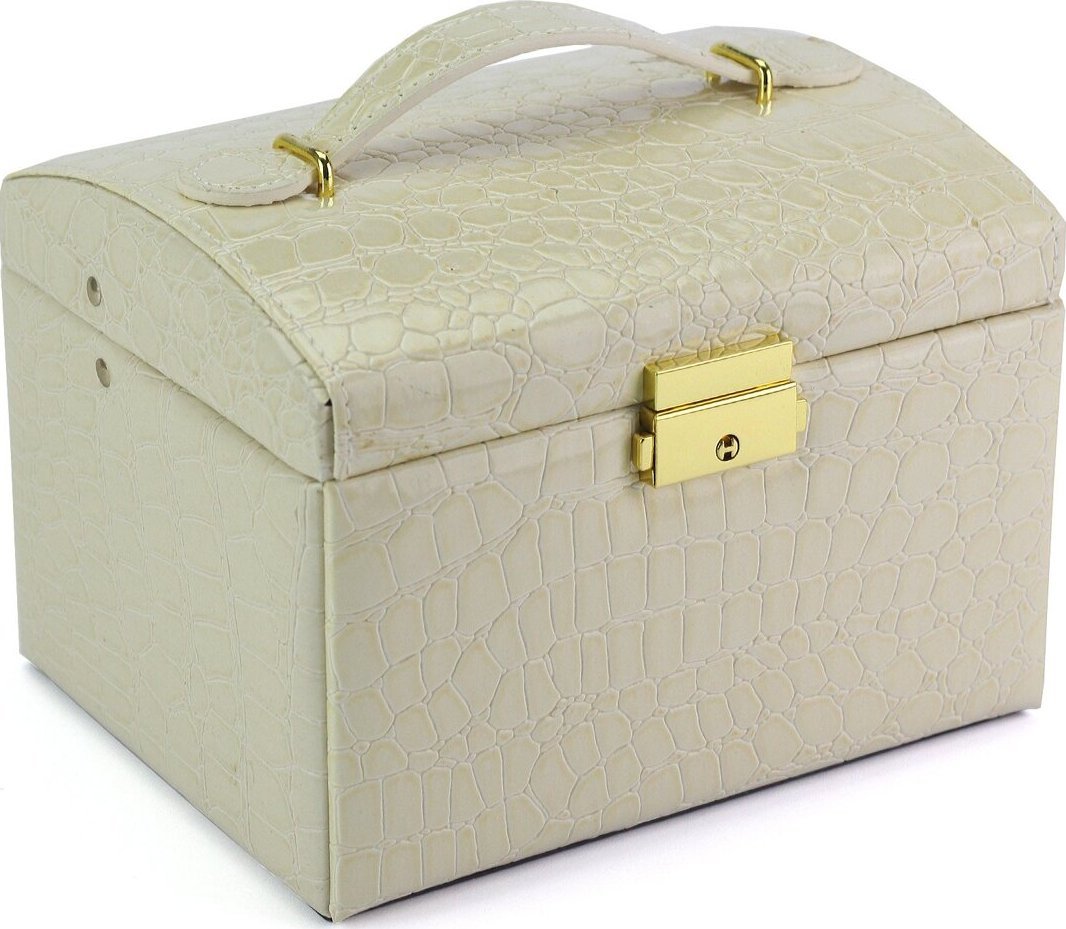 PATRIZIA Eleganki kuferek ze skóry ekologicznej PATRIZIA BEAUTY-18013-BL NoSize