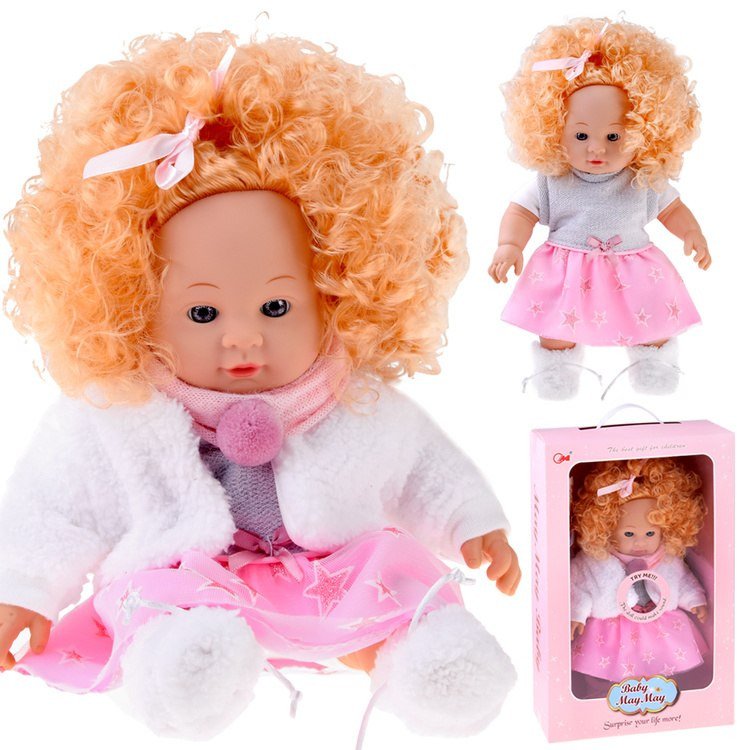 Jokomisiada Interaktywna lalka ALICJA 32cm z burzą blond włosów - mówi i gaworzy ZA5841