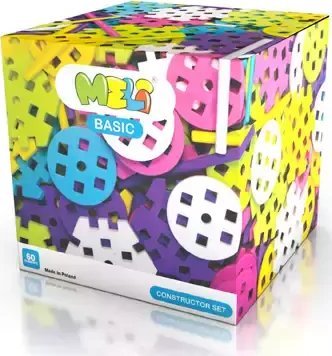 Klocki Meli Basic Constructor Pink 60 el.