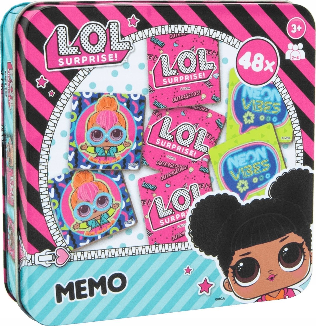 MGA Gra Memory L.o.l. Surprise blaszane pudełko