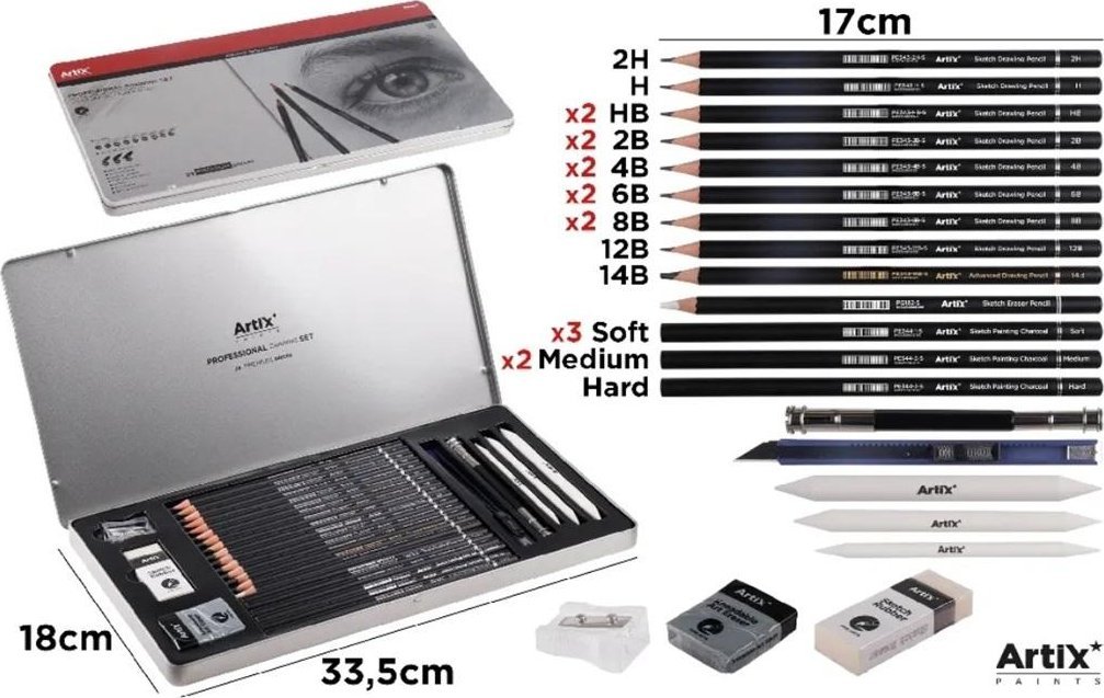 main paper Profesionalny zestaw do szkicowania Artix