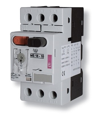 Eti-Polam Wyłącznik silnikowy 3P 0,25kW 0,63-1A MS18-0,63-1,0A - 004600344