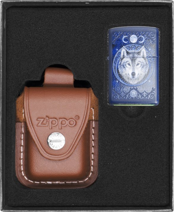 Zestaw ZIPPO Zapalniczka ANNE STOKES WOLF Prezentowy No2