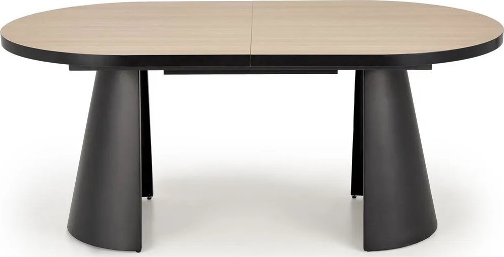 Stół rozkładany GIACOMO dąb naturalny/czarny HALMAR