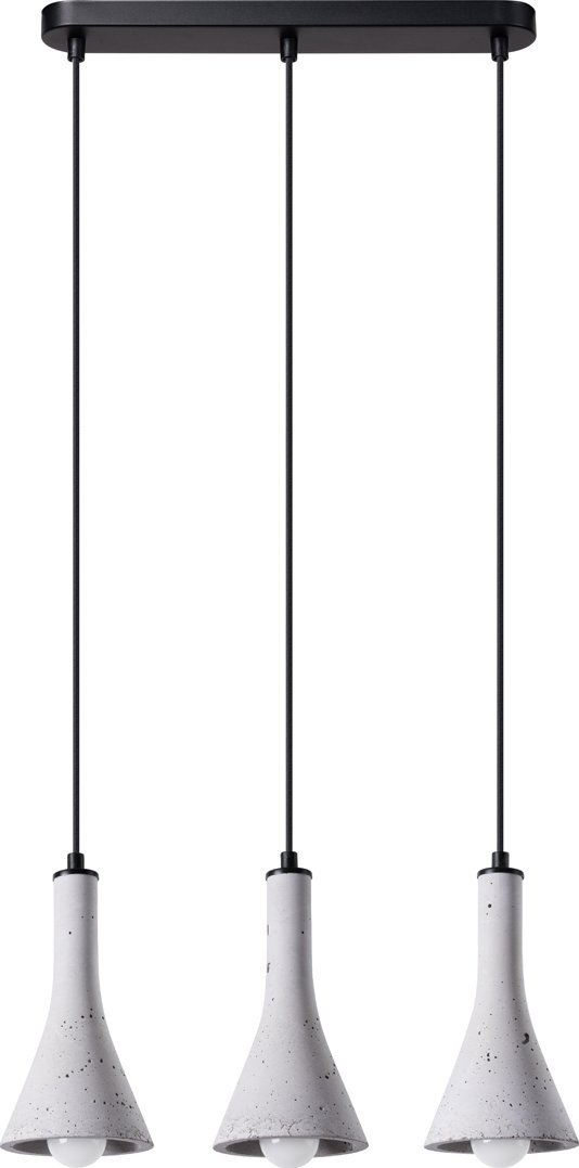 Lampa wisząca Sollux Lighting SOLLUX Lampa wisząca REA 3L beton 3 x E14 SL.1225