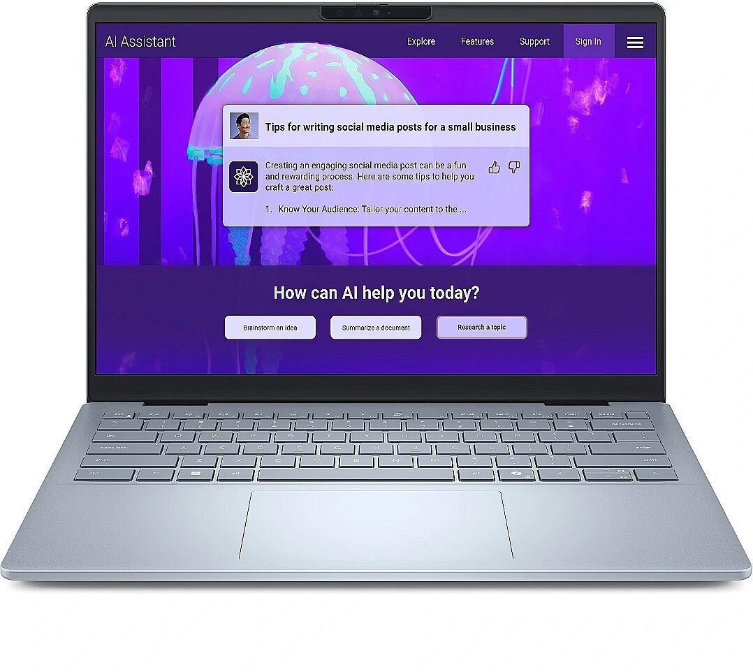 Dell Plus 14 | Ice Blue | 14 " | 2.5K | 2560 x 1600 pixels | Anti-glare | Intel Core Ultra 7 | 256V | 16 GB | LPDDR5X | Solid-state drive capacity 512