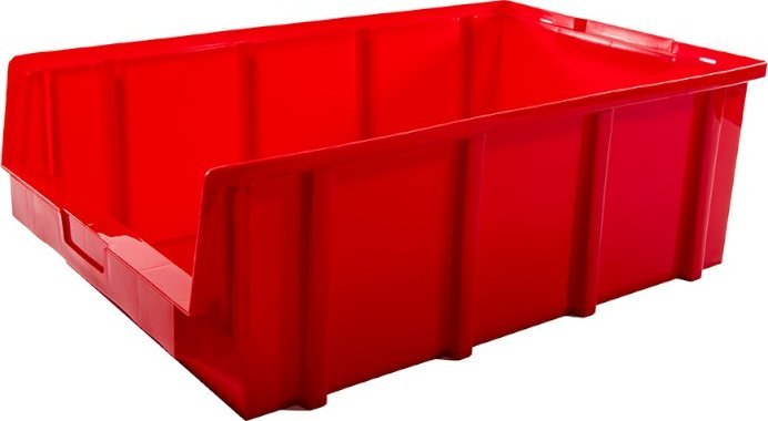 Magazynuj Pojemnik plastikowy, warsztatowy, kuweta z polipropylenu. Wym: 600x360x200 (kolor: żółty)