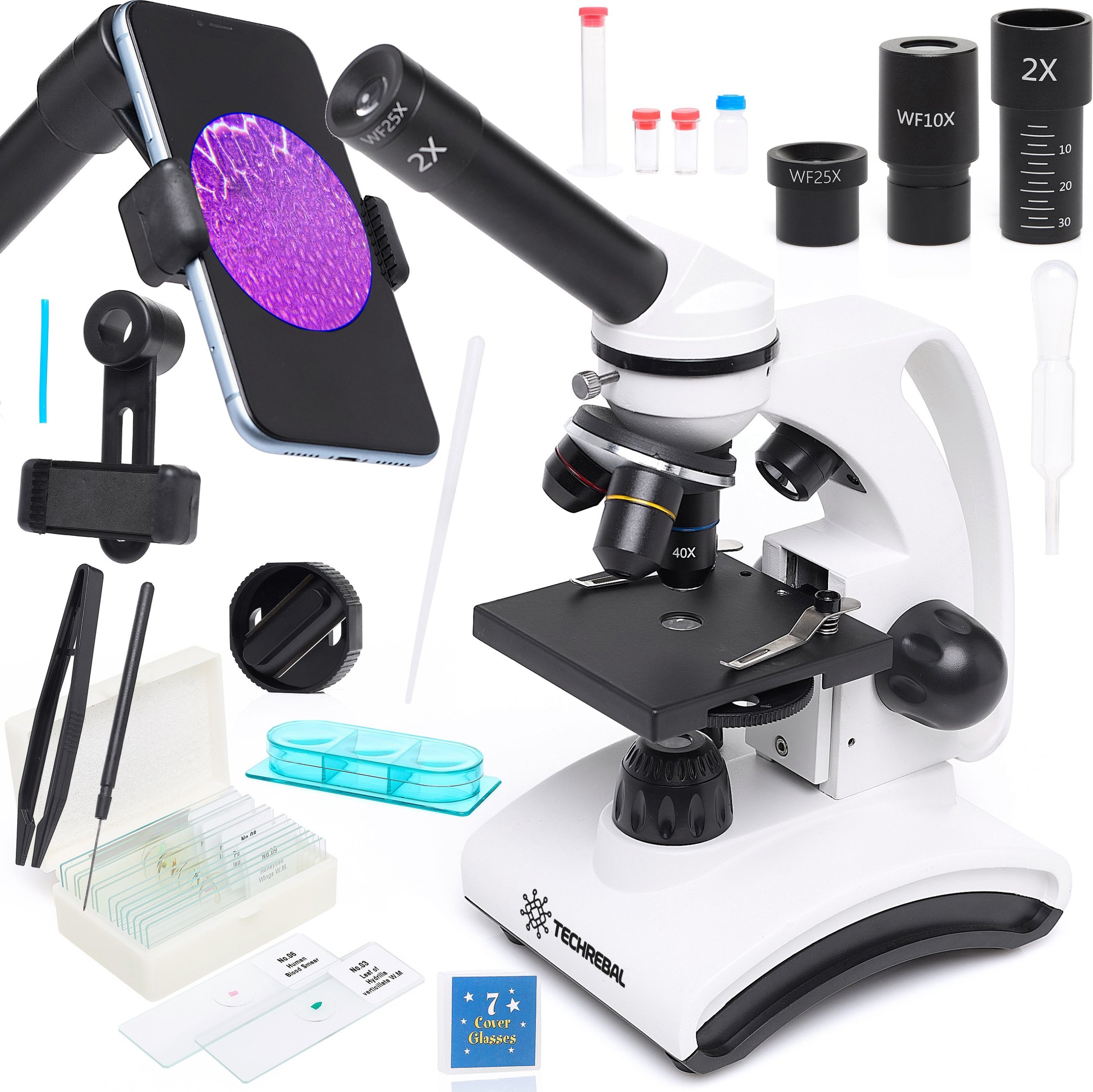 Mikroskop Optyczny Biologiczny Techrebal BioVision 2000x do Edukacji Nauki