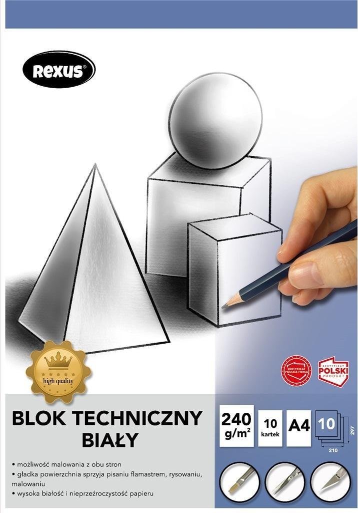 Beniamin Blok techniczny A4/10K biały Premium