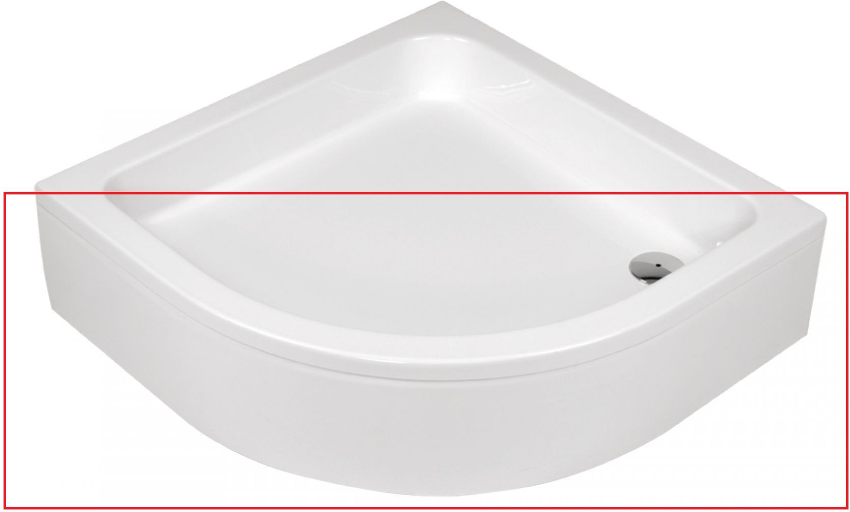 Obudowa brodzika Deante Standard Plus II półokrągła 90cm (KTU 031O)