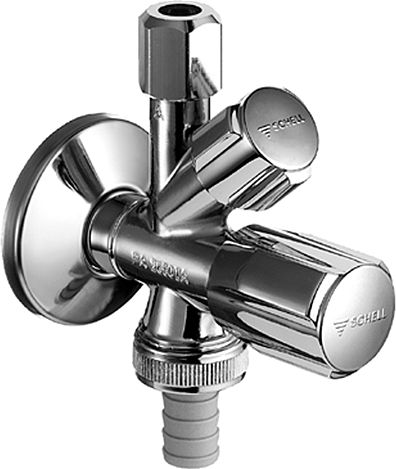 Schell Zawór kątowy Comfort kombinowany 1/2"x3/8"x3/4" (035450699)