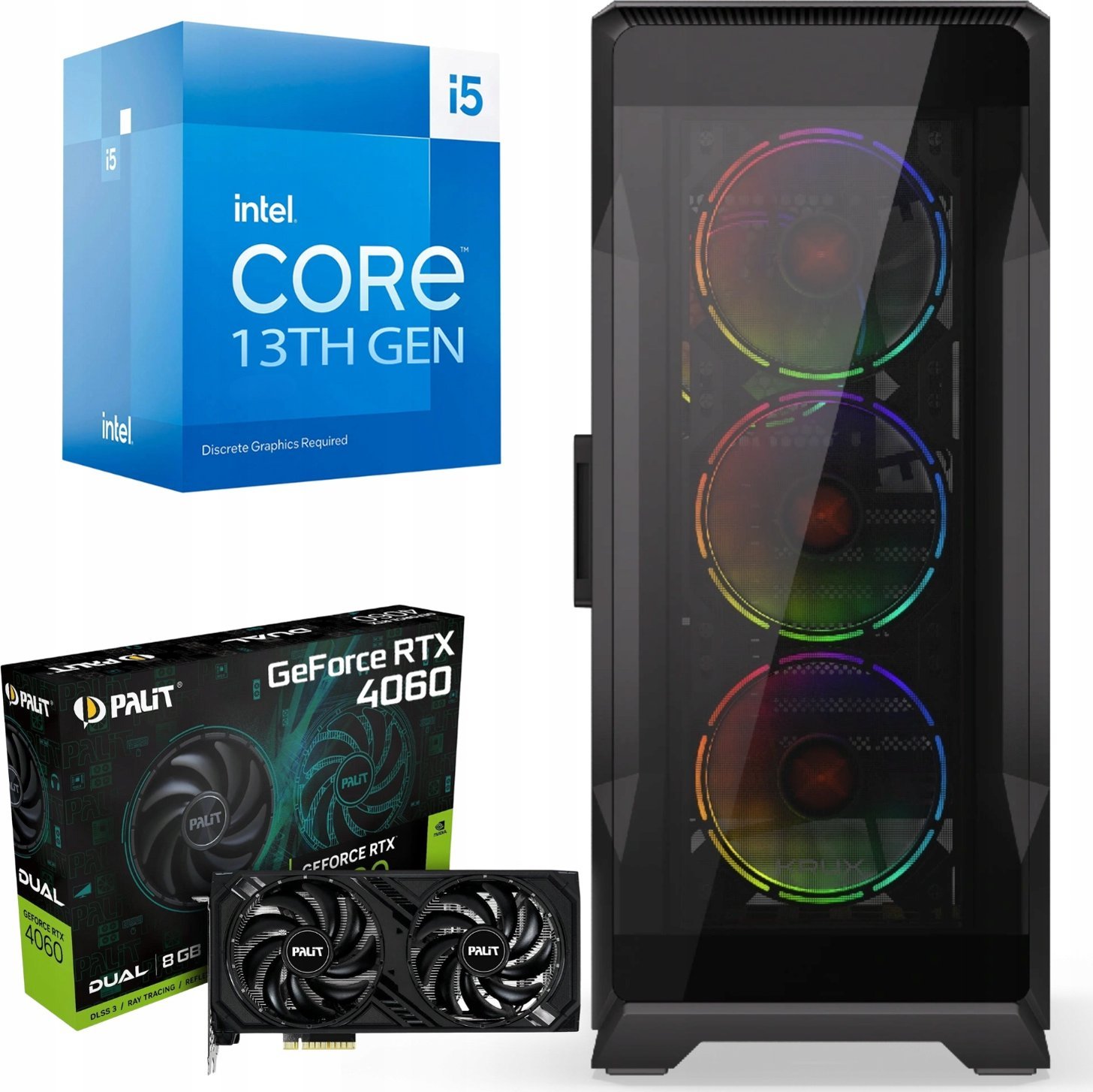 Komputer BSG Raptor V10 Intel Core i5 NVIDIA GeForce RTX 4060 16GB DDR4 512GB SSD Windows 11