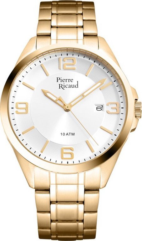 Zegarek Pierre Ricaud Zegarek męski Pierre Ricaud P91073.1153Q złoty