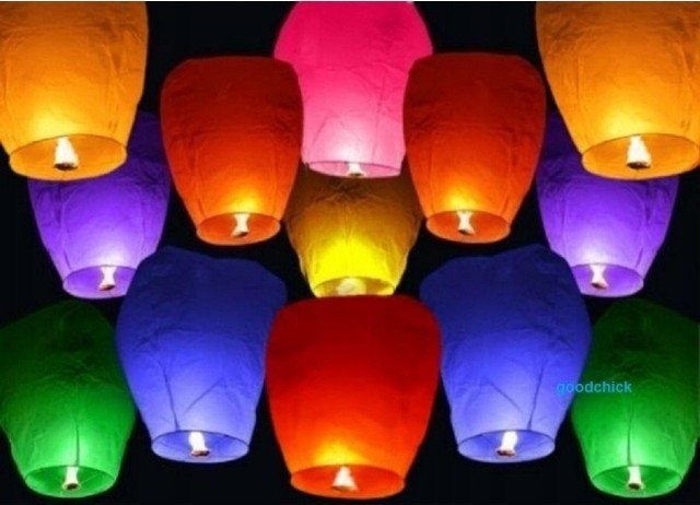 Latający lampion szczęścia