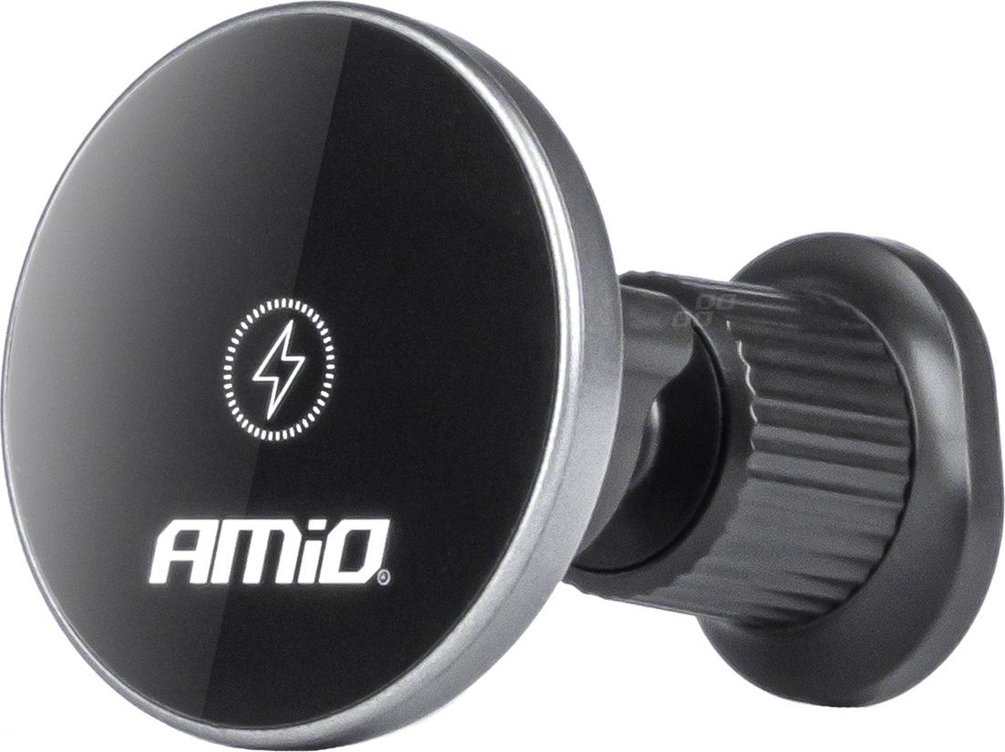 AMiO Uchwyt do samochodu na telefon z ładowarką indukcyjną do kratki my mag 15w amio-03773