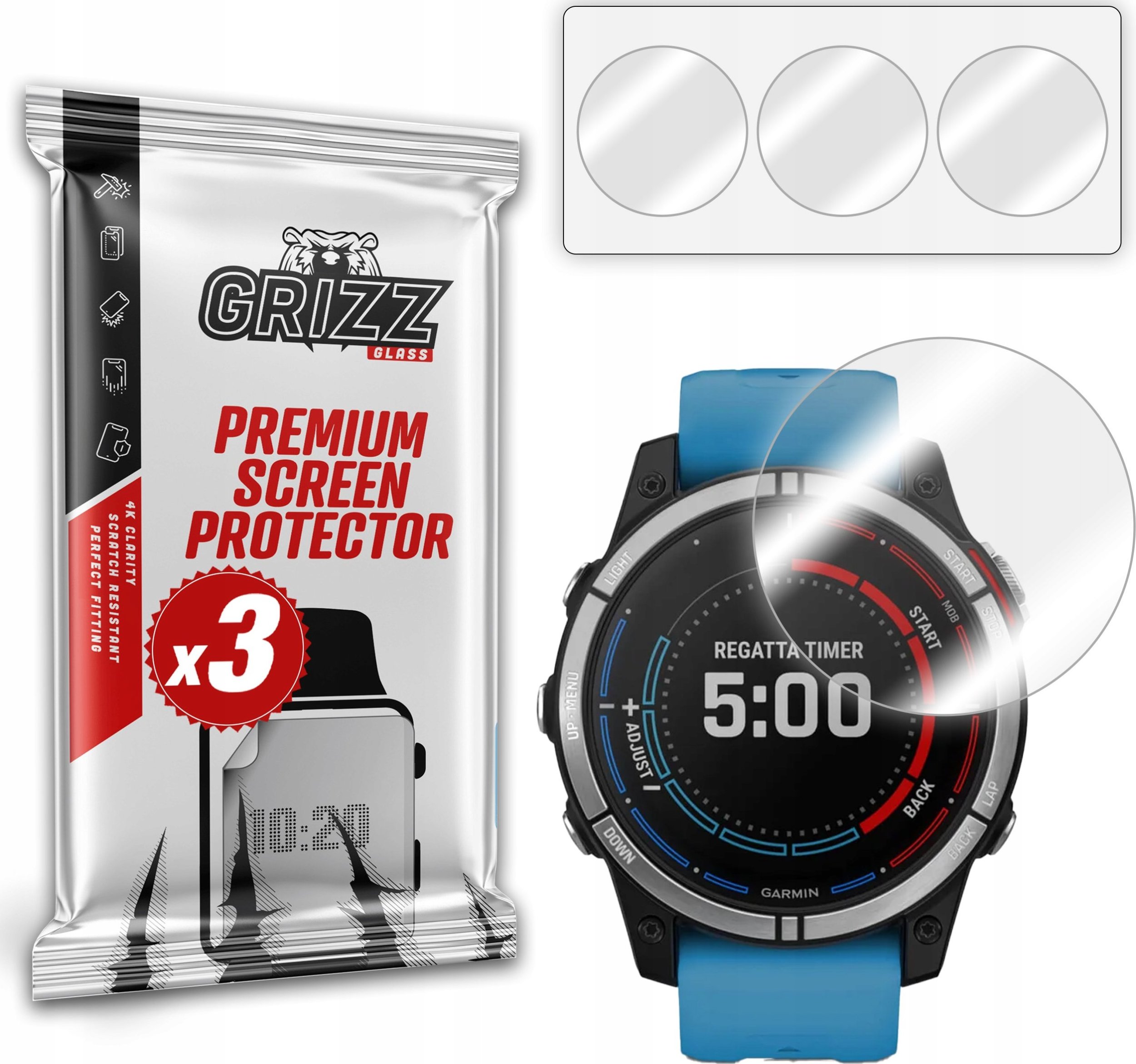 Folia hydrożelowa GrizzGlass Hydrofilm do Garmin quatix 7 47mm