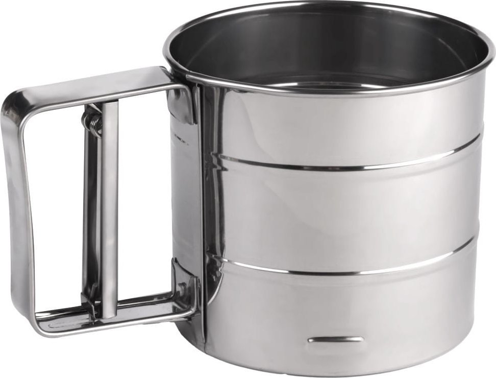 KOKO Przesiewacz do mąki 10cm kubek stal nierdzewna sitko cedzak przesiewak