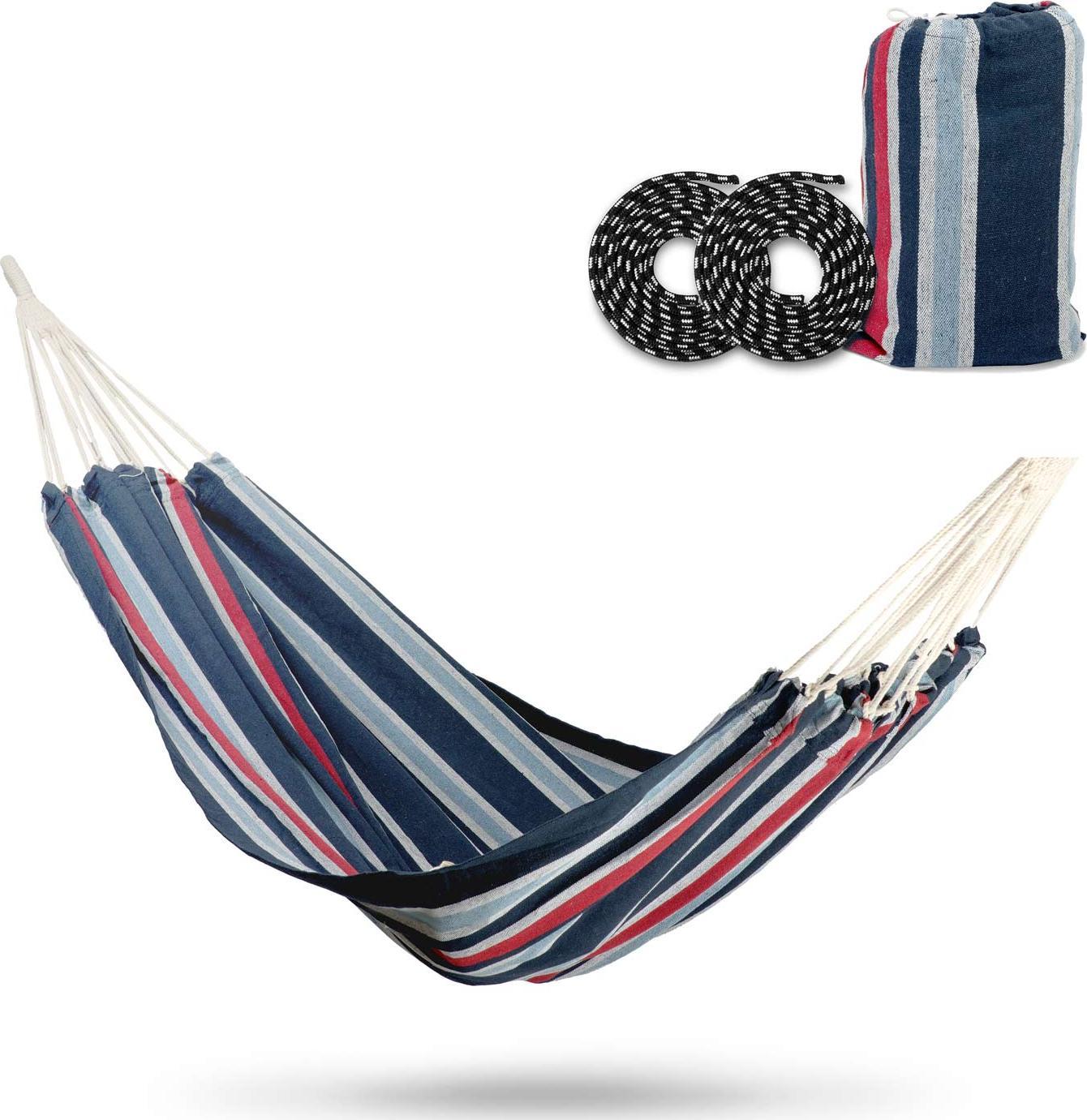 Sofotel Hamak ogrodowy Malaga Double niebiesko-czerwony