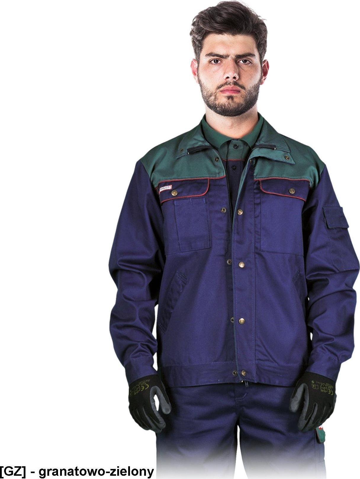 R.E.I.S. BF bluza ochronna Forest - granatowo-zielony 3XL