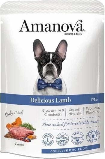 Amanova Dog Adult Delicious Lamb - jagnięcina saszetka 100g [P15]