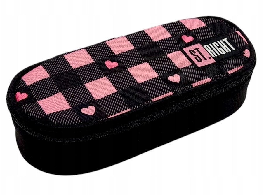 PIORNIK SASZ OWAL 1ZAM 1KLAP STRIGHT PINK CHECKE