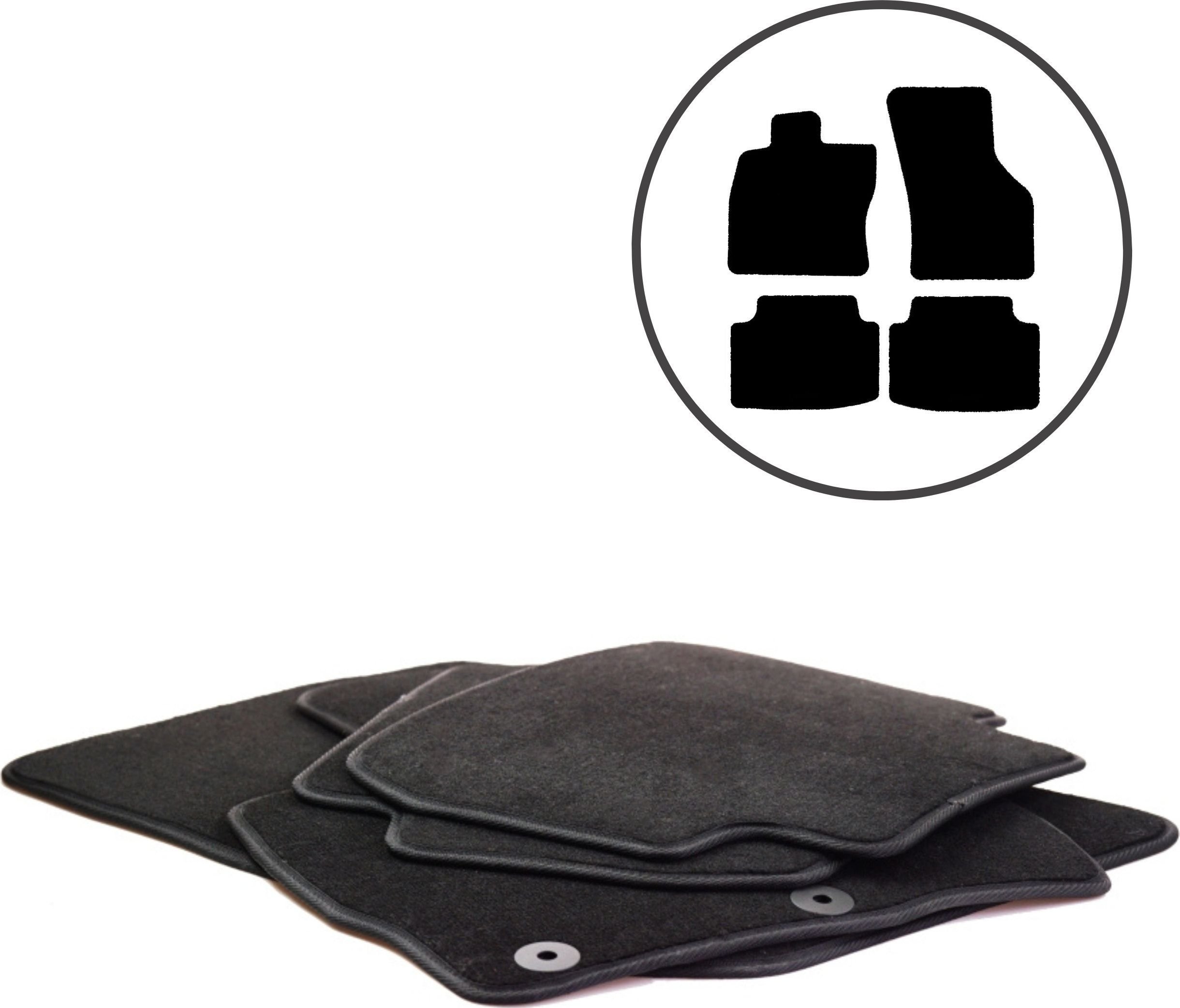 Dikel Dywaniki samochodowe 4szt. Skoda Octavia III