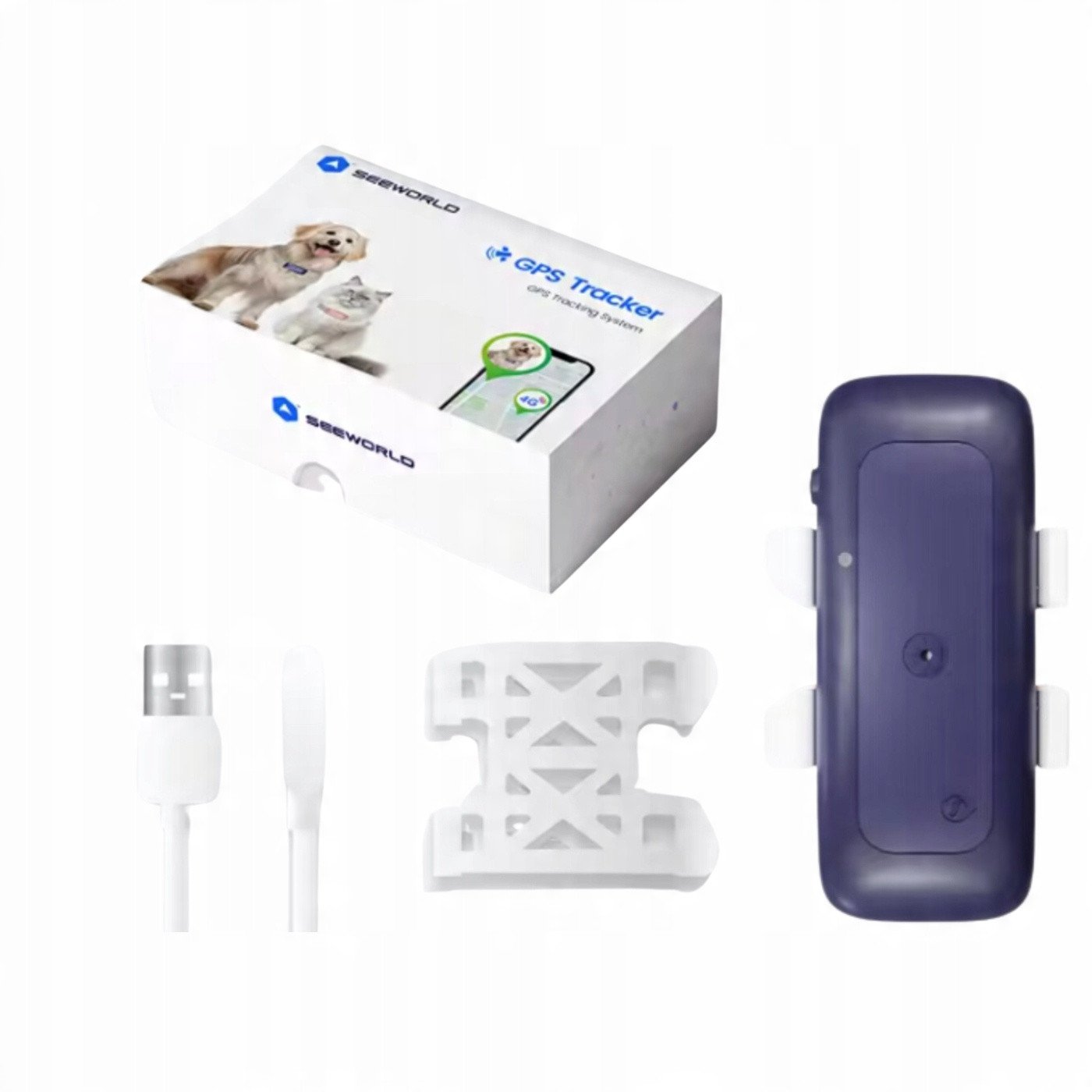 LOKALIZATOR GPS 4G DLA ZWIERZĄT LOKALIZATOR DLA PSA KOTA BEZ ABONAMENTU