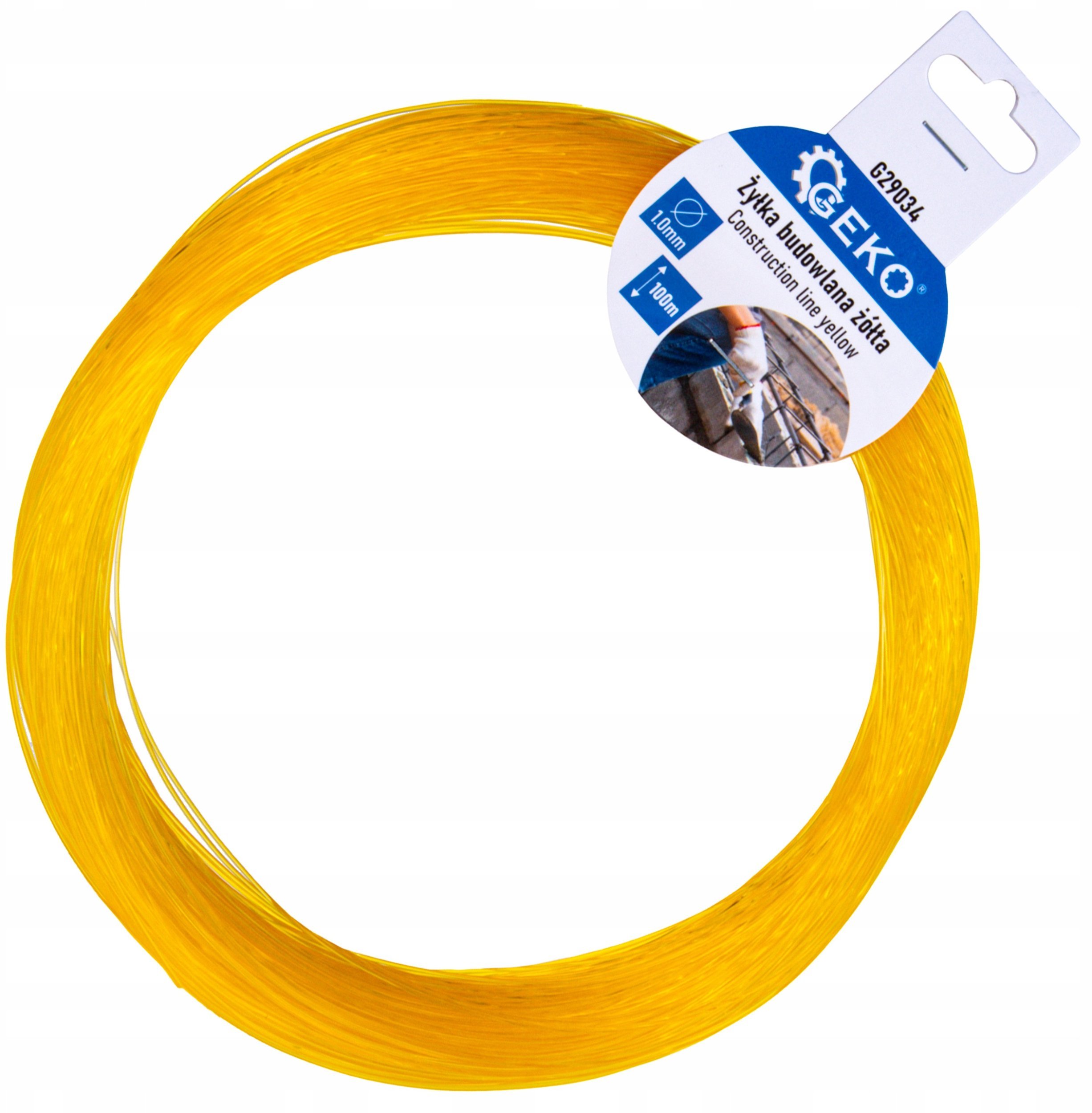 Żyłka budowlana 1.0mm 100m – żółta (200)