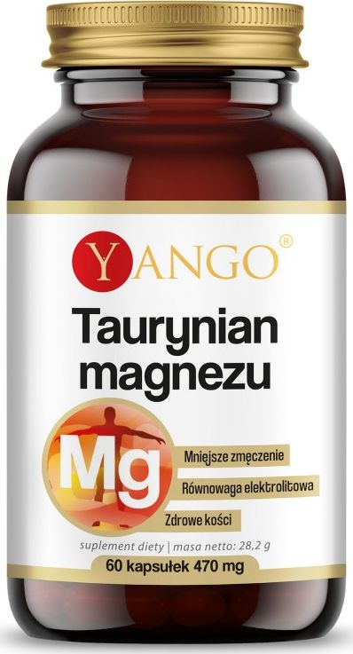 Yango YANGO Taurynian magnezu 60 Kapsułek wegetariańskich