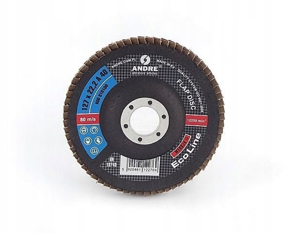 Andre ANDRE ŚCIERNICA LISTKOWA 125mm P80 ECO LINE* WERSJA II