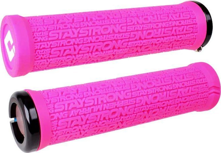 ODI Chwyty przykręcane ODI Stay Strong Reactiv v2.1, obejmy, 135 mm, różowe, czarne obejmy