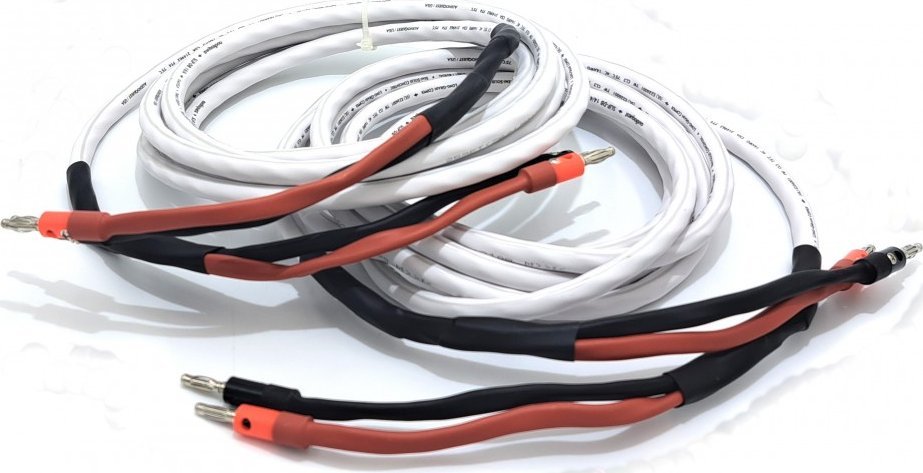Kabel AQ Acoustique Quality SLiP-DB 16/4 (biały) Zestaw kabli głośnikowych HiFi, wykonany z przewodów marki Audioquest DŁUGOŚĆ 4 metry