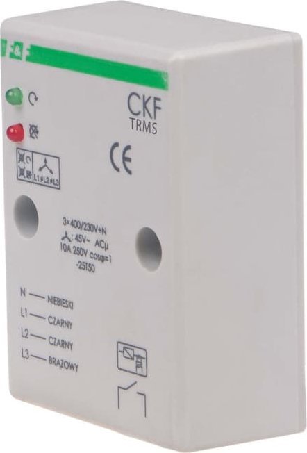 F&F Czujnik kolejności i zaniku fazy CKF-TRMS