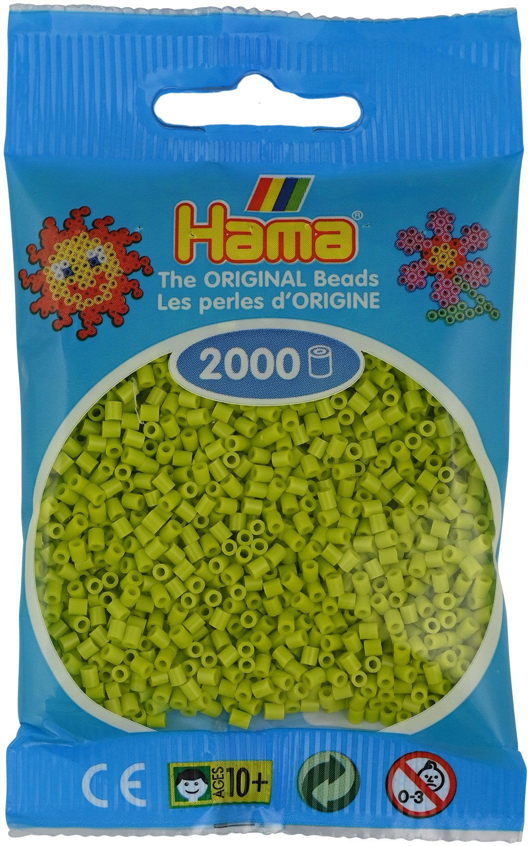 Hama mini perler 2000stk lime