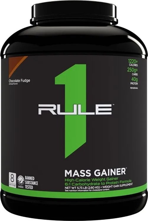 Rule One Rule One - Mass Gainer, Czekoladowa Krówka, Proszek, 2600g