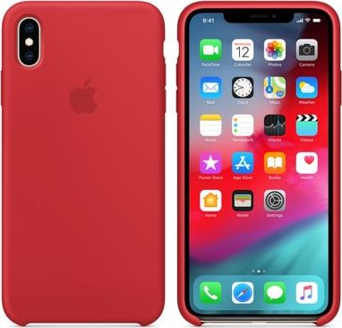 Apple iPhone XS Max Silicone Case RED